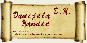Danijela Mandić vizit kartica